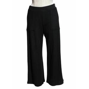 NEW COMPLI K women's cropped knit pull on pants in black